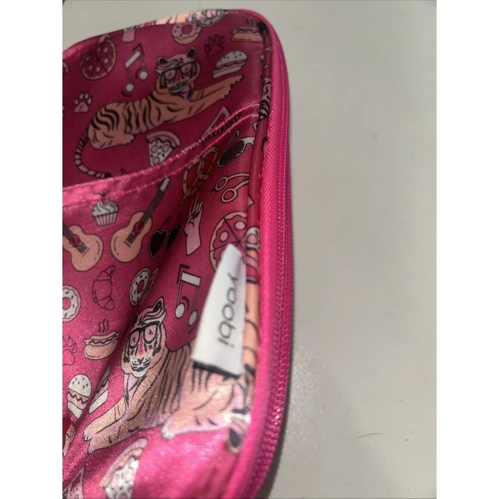 Girls Pink Pencil Case Yoobi Icons Pencil Organizer Tiger Icons Music Pizza